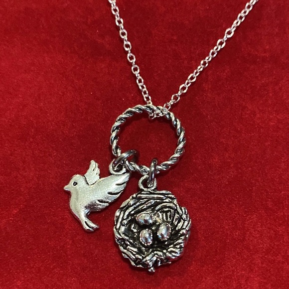 Bird Nest Charm Necklace - Picture 3 of 5
